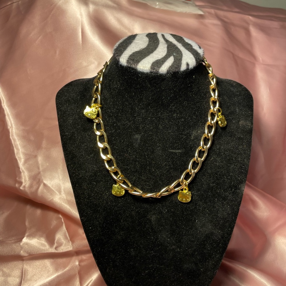 💖HELLO KITTY CUSTOM MADE GOLD NECKLACE💖